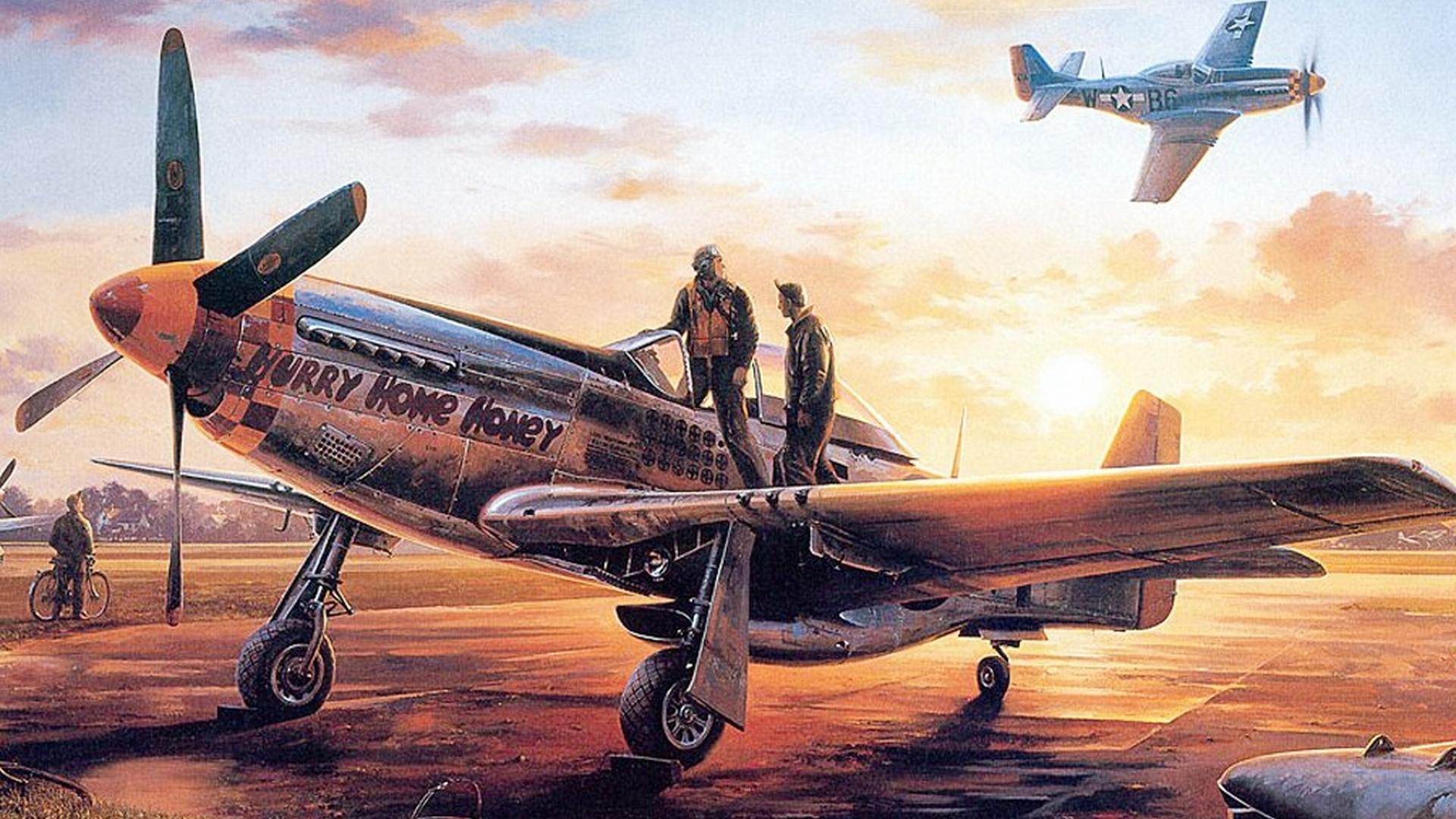 1920x1080 HD Wallpaper Of The Iconic North American P 51 Mustang From WWIIx1080