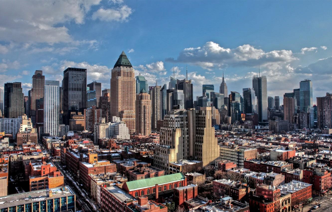 1332x850 Wallpaper new York, Manhattan, winter, new york, usa, nyc image for desktop, section город