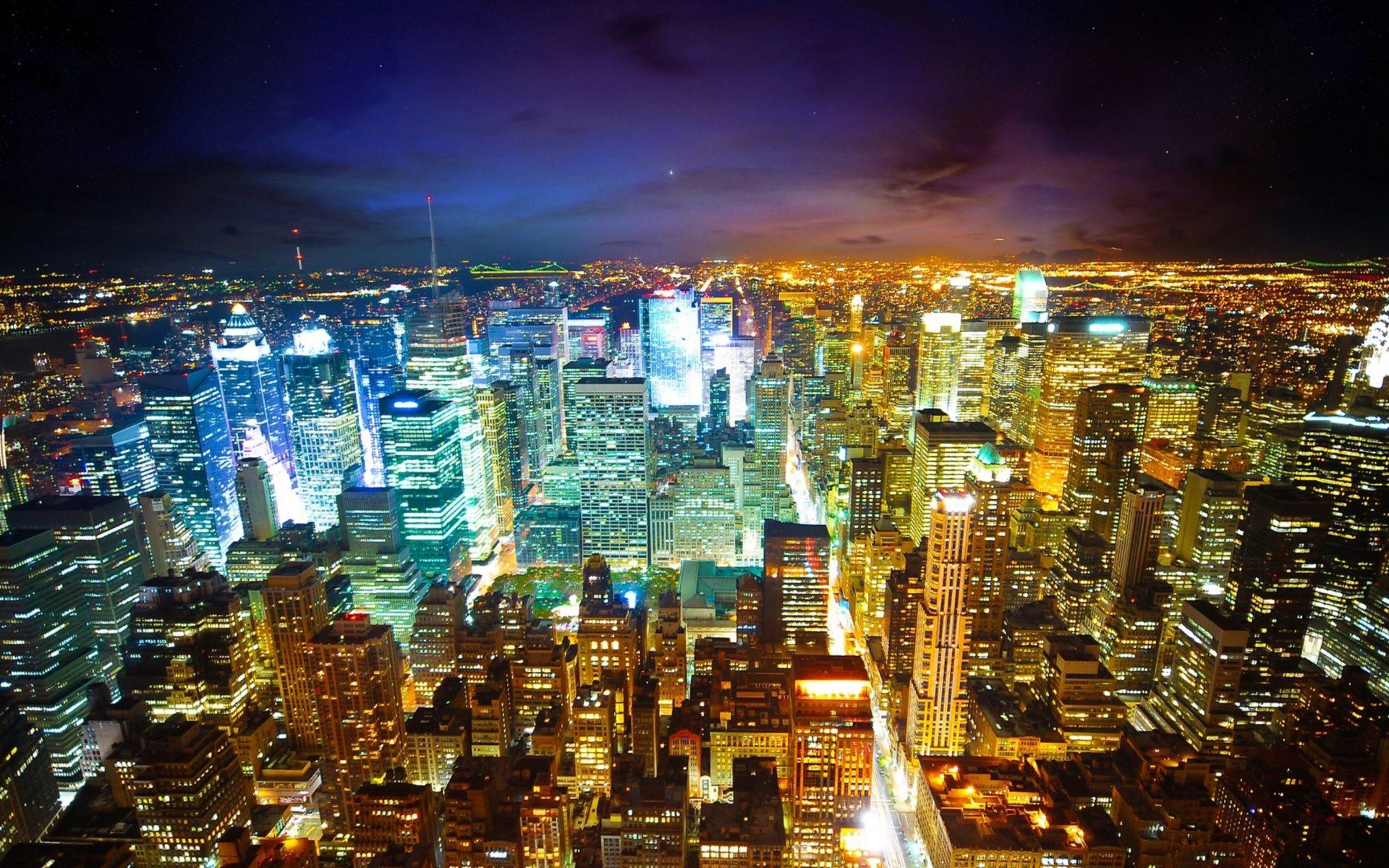 1920x1200 New York City At Night 2 Wallpaper 2560x1600 :