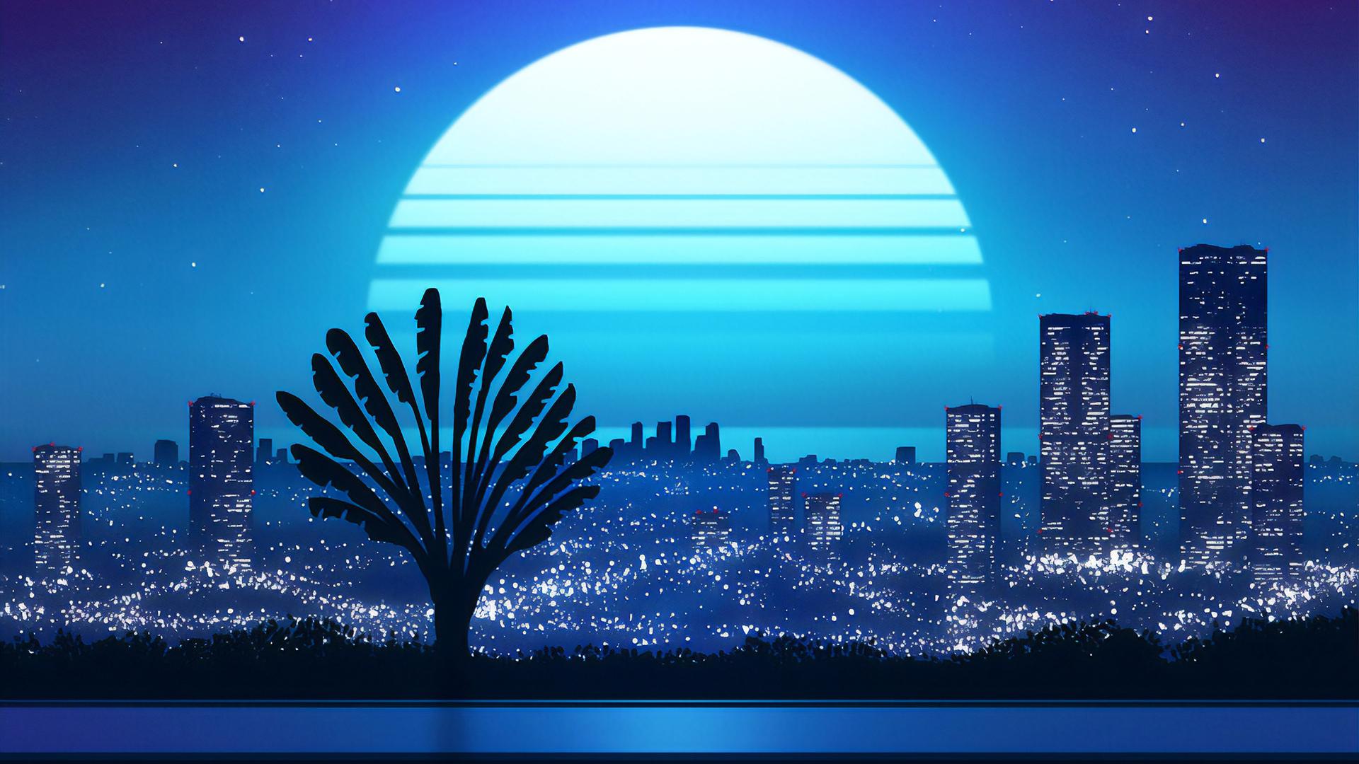 1920x1080 Outrun 90s Laptop Full HD 1080P HD 4k Wallpaper, Image, Background, Photo and Picture