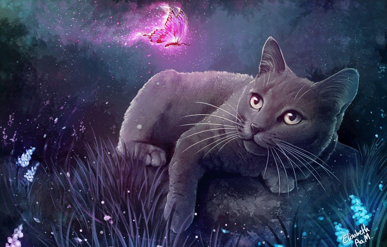 1332x850 Cat Art Wallpaper