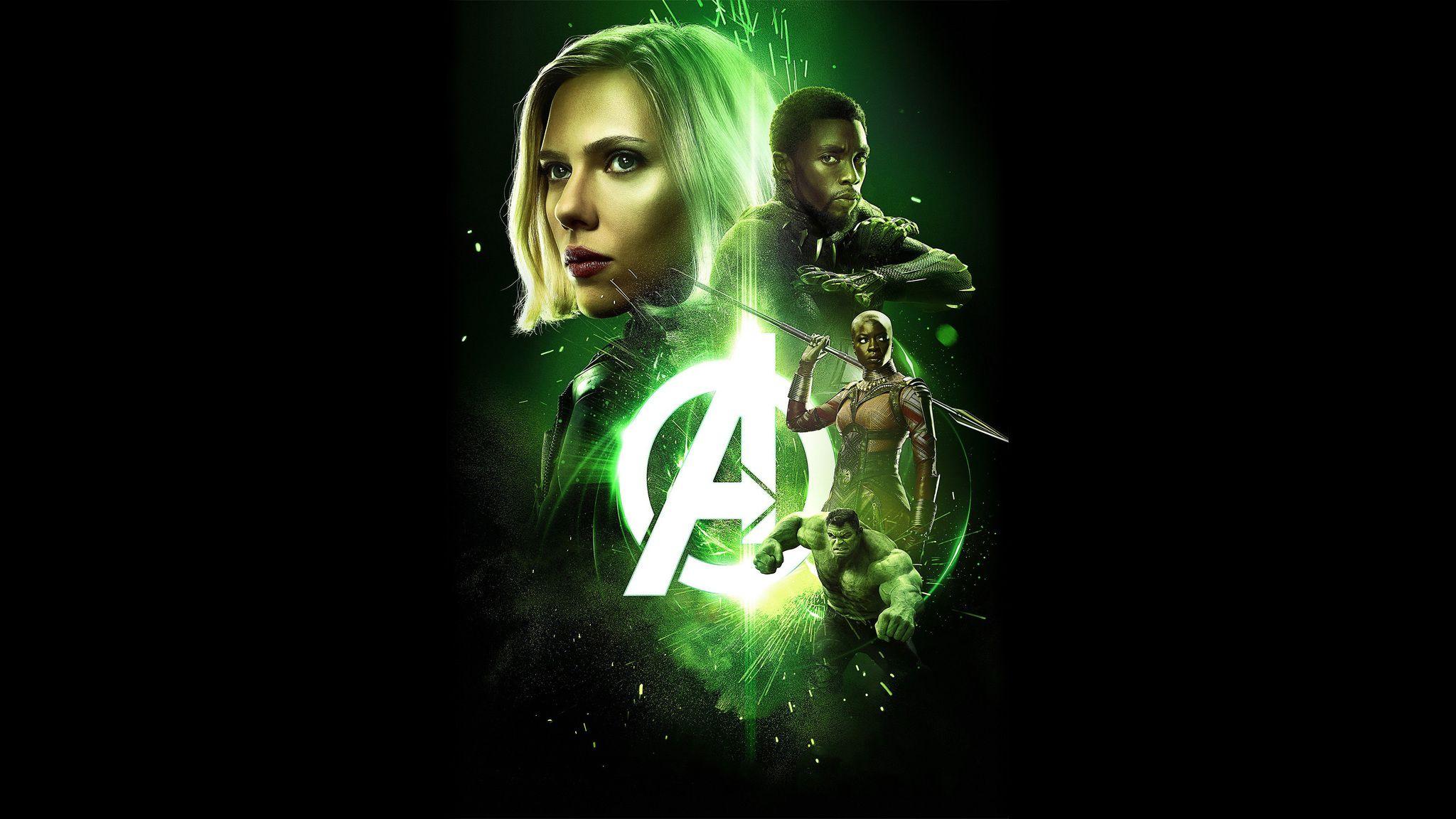 2048x1152 Avengers Infinity War 2018 Time Stone Poster 4k 2048x1152