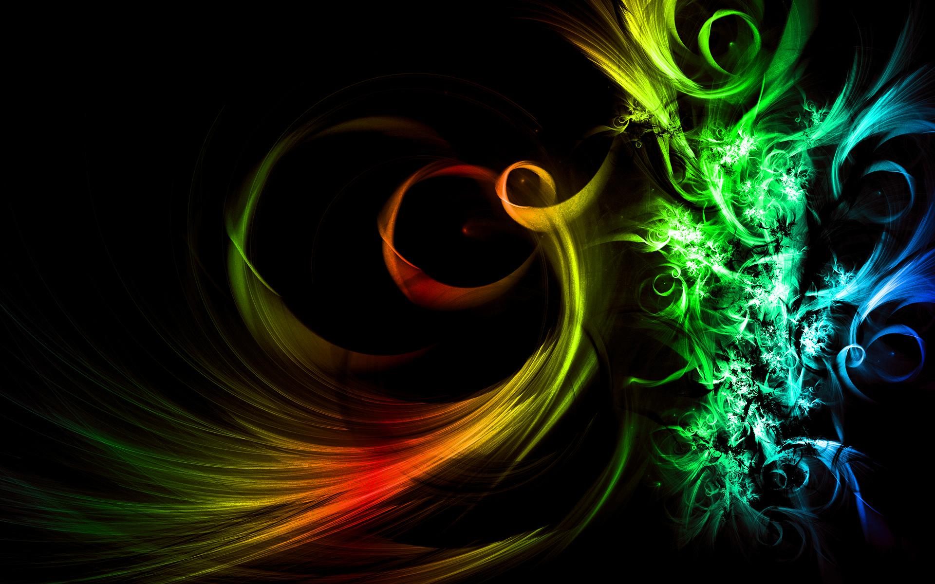 1920x1200 Rainbow Swirl Wallpaper