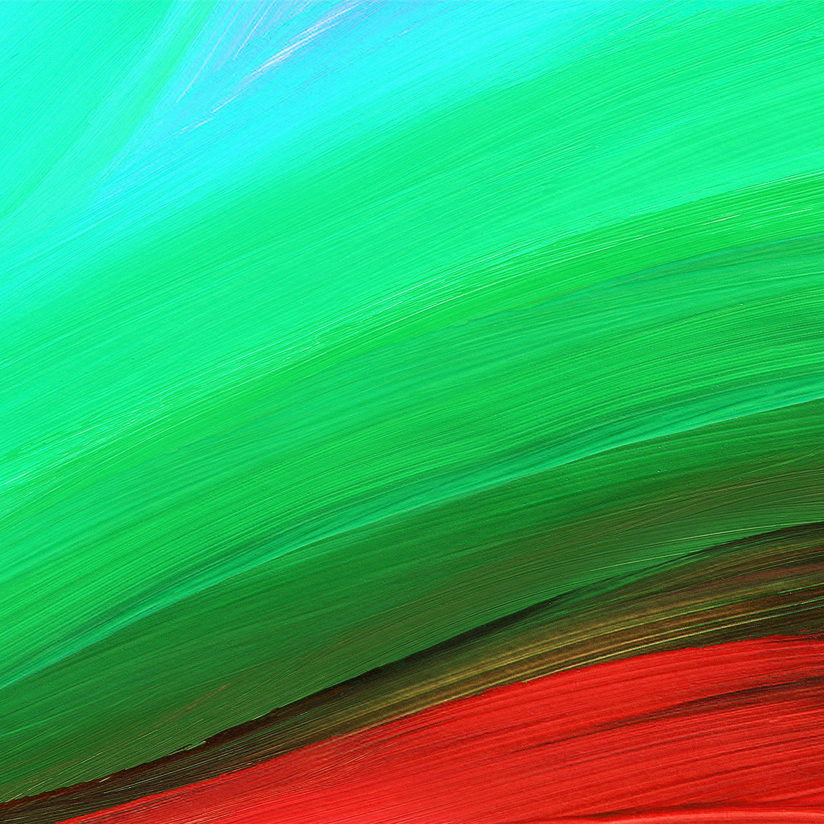 2732x2732 Rainbow Swirl Line Abstract Pattern Green Red Wallpaper