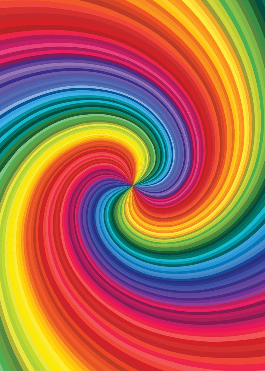 857x1200 Rainbow Swirl, 1000 Pieces, Colorcraft