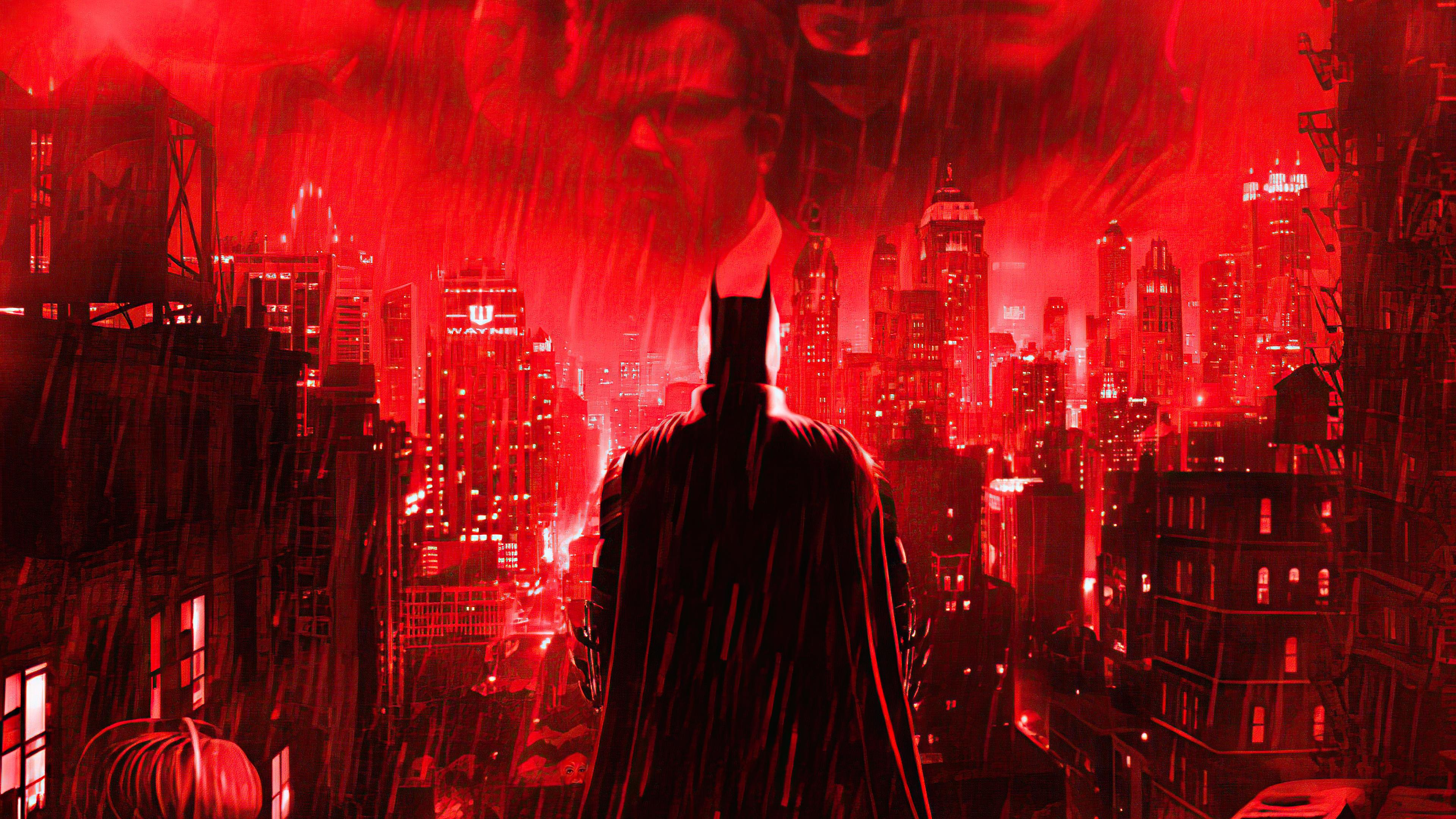 3840x2160 Batman In Red City 4k, HD Superheroes, 4k Wallpaper, Image, Background, Photo and Picture