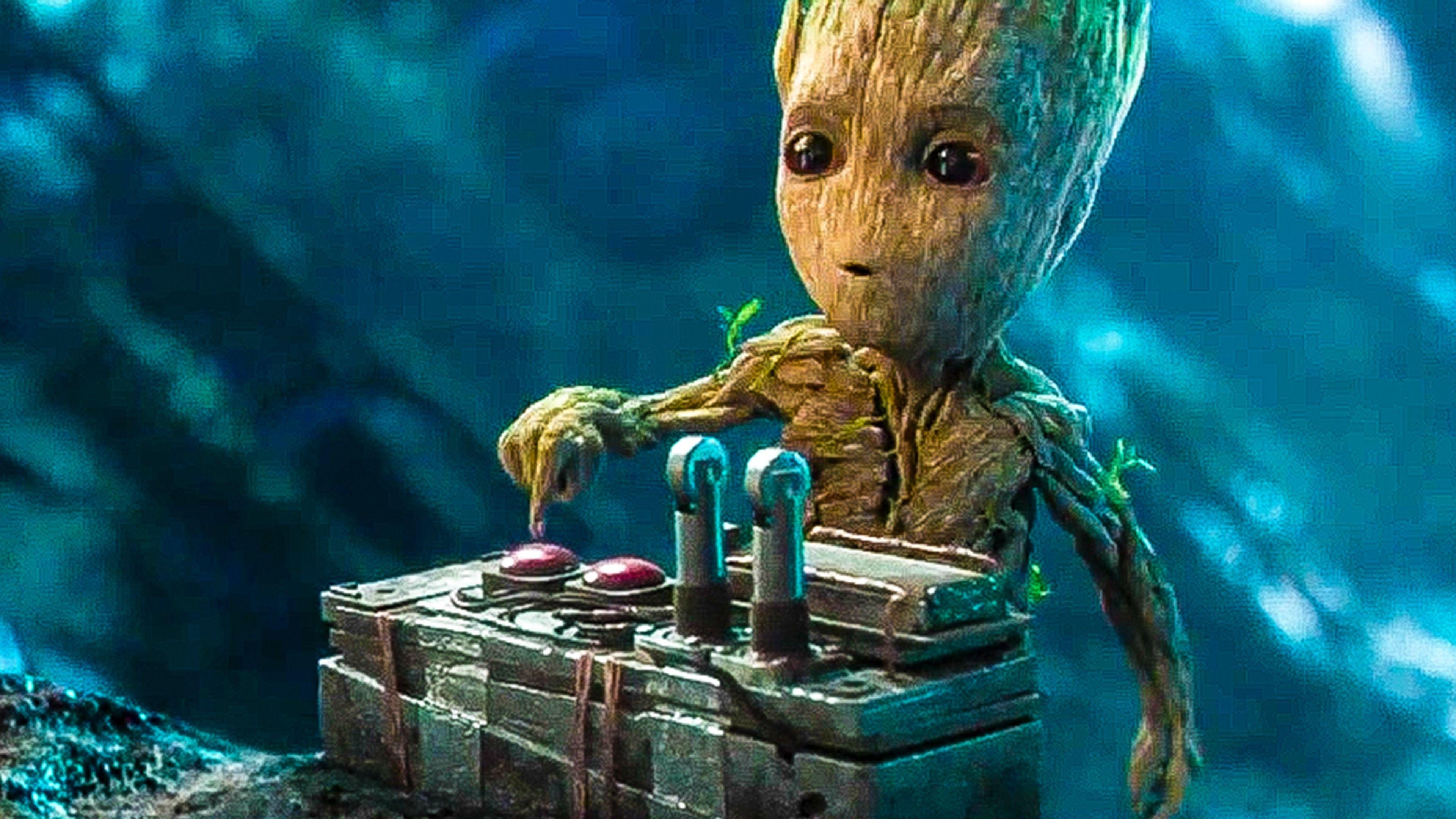 Hình nền HD 3840x2160 Baby Groot