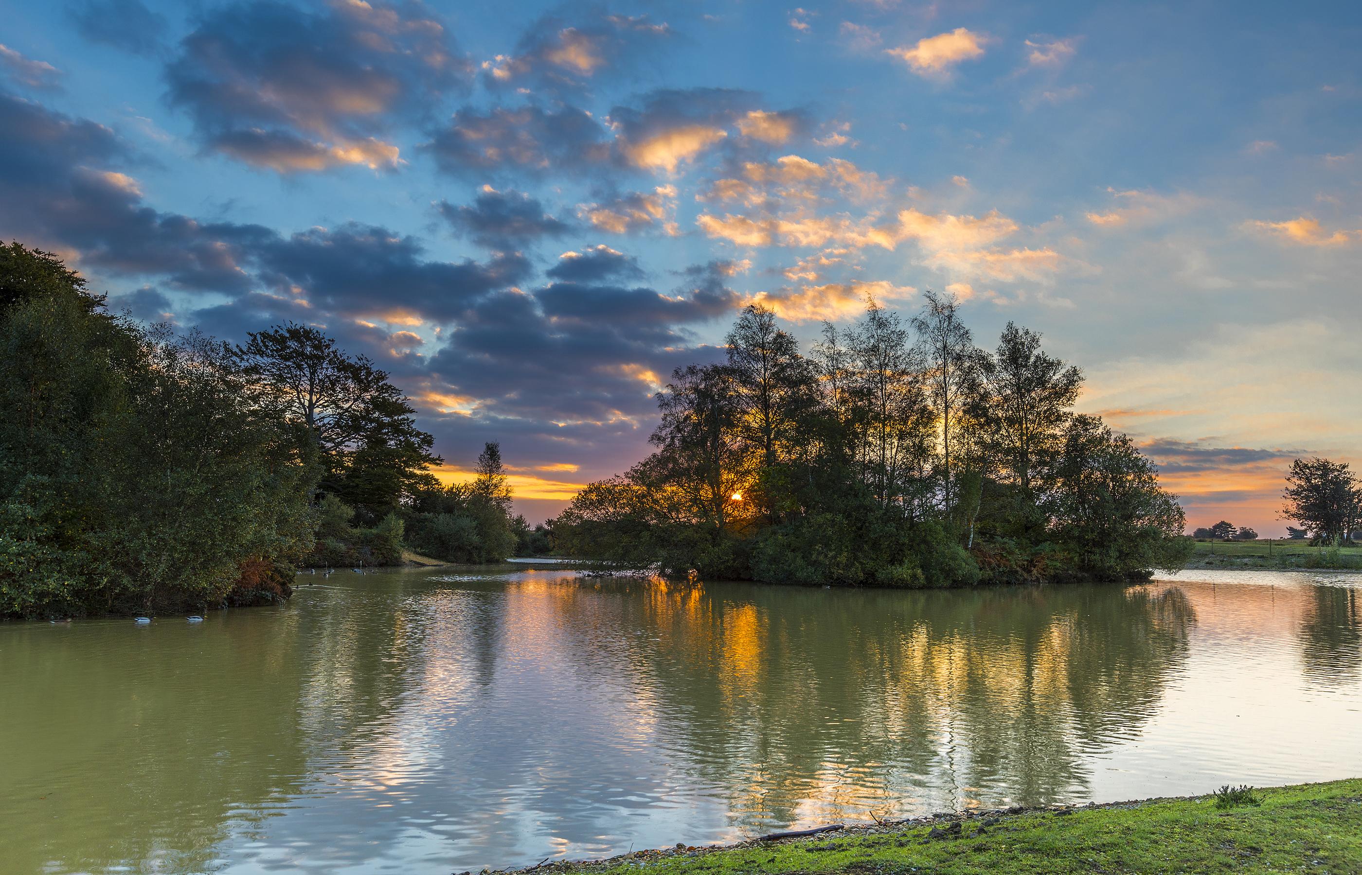 2800x1800 image England Fritham Nature Sky Sunrises and sunsets 2800x1800