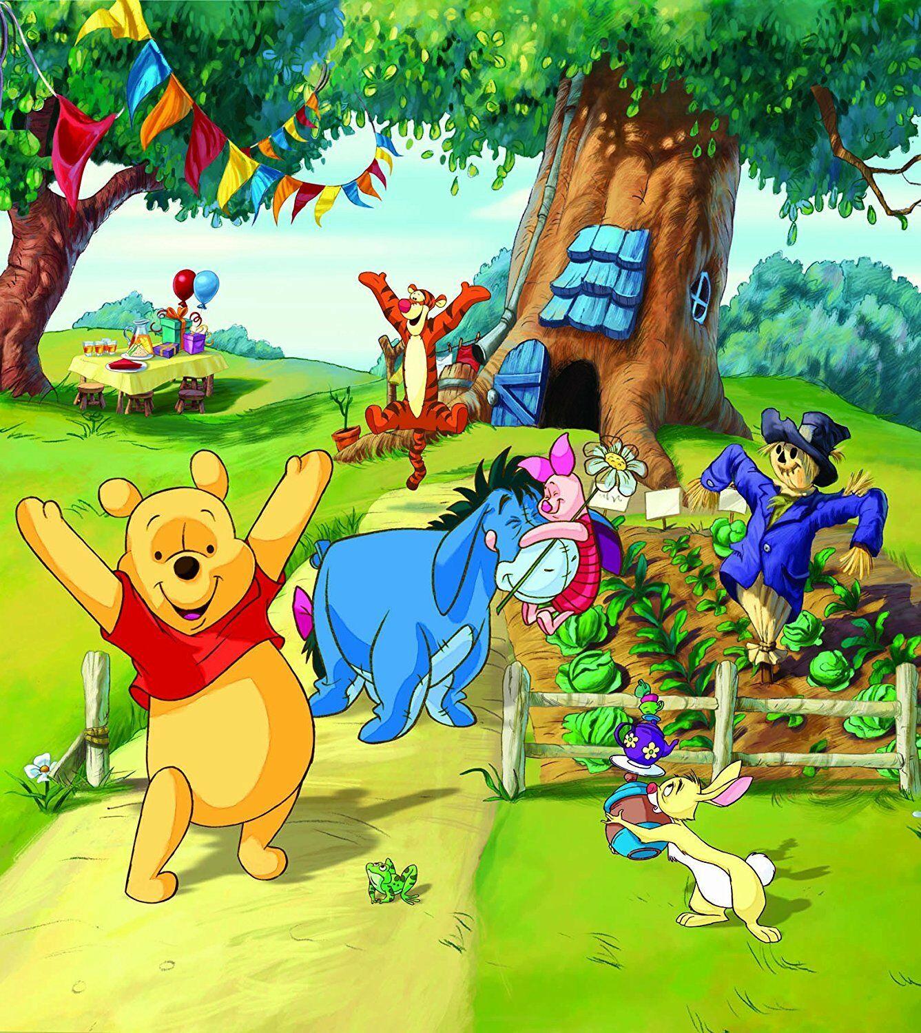 1337x1500 79x71inch Wall Mural Wallpaper for Kids Bedroom Disney Winnie Pooh Baby Room Art online