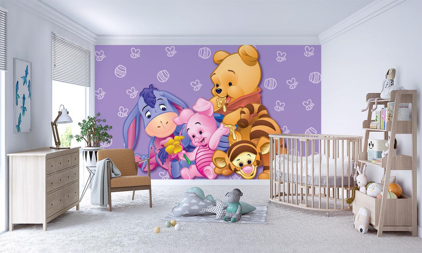 1366x820 Baby Winnie The Pooh Wall Mural