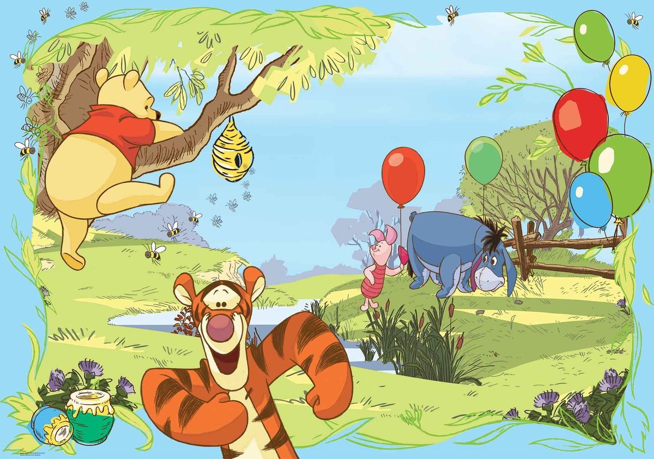 1300x913 Disney Winnie Pooh Tigger Eeyore Piglet Wall Paper Mural