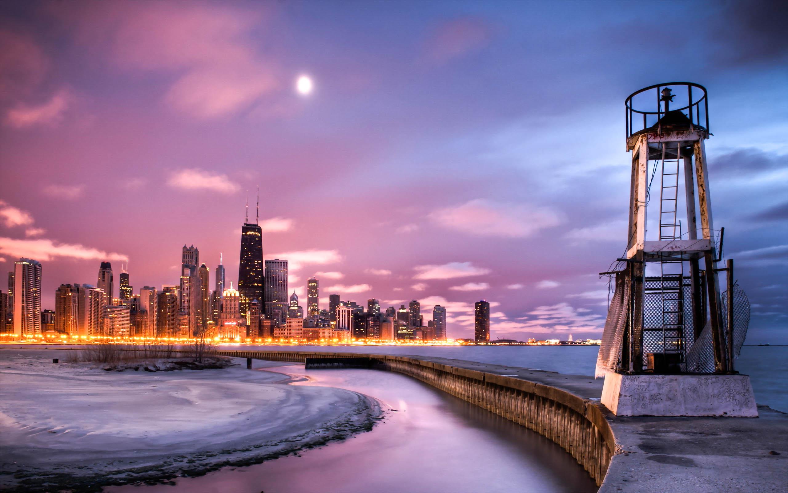 2560x1600 Beautiful City Chicago Awesome HD Wallpaper