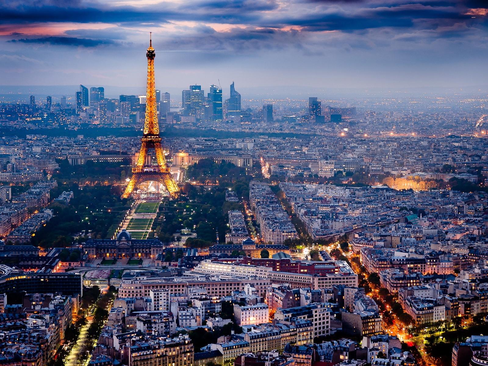 1600x1200 Wallpaper Paris, the beautiful city night scene 2560x1600 HD Picture, Image
