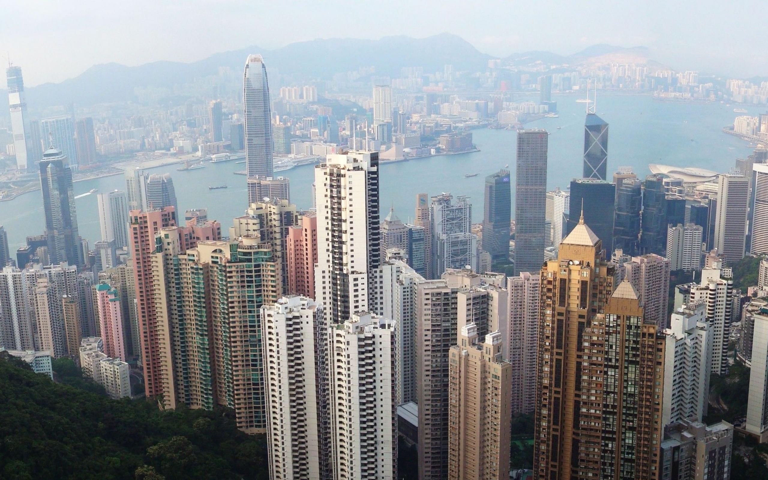 2560x1600 Hong Kong Skyline China City Photography Wallpaper