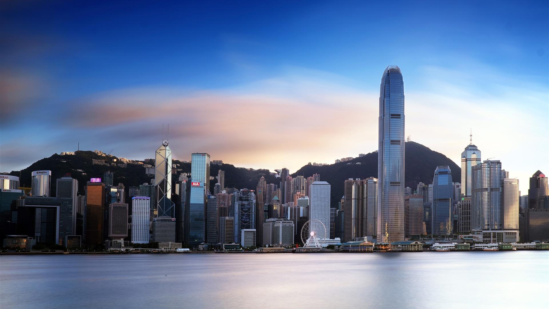 1920x1080 Victoria Harbour Hong Kong China Skyline
