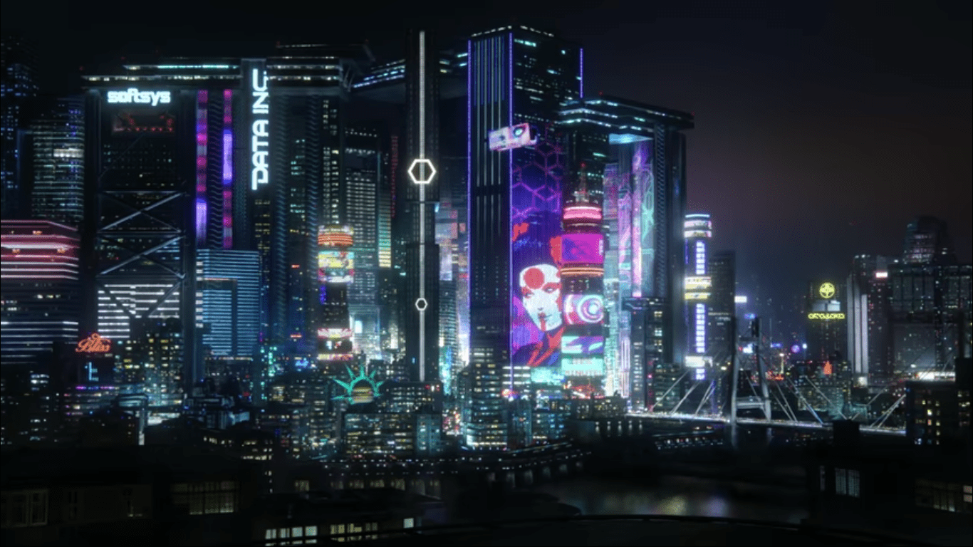 1366x768 Not animated, but here's another Cyberpunk 2077 wallpaper, featuring the beautiful city skyline