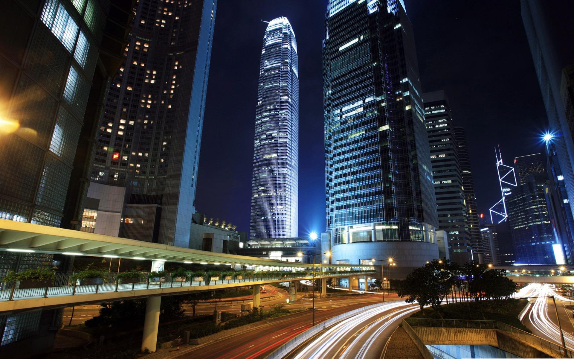 1920x1200 Beautiful City At Night The Urban Landscape Photography Desktop Wallpaper