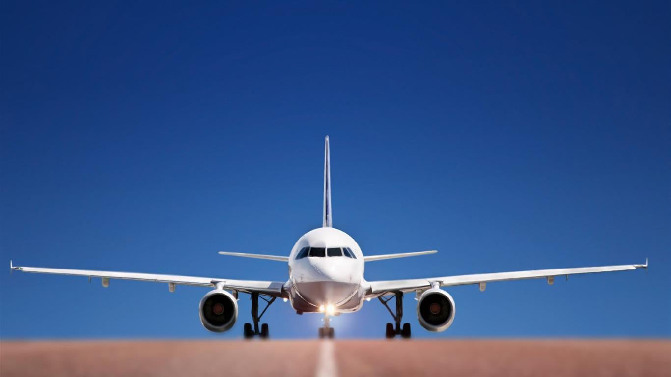 1366x768 airplane -civil aviation aircraft Desktop Wallpaper
