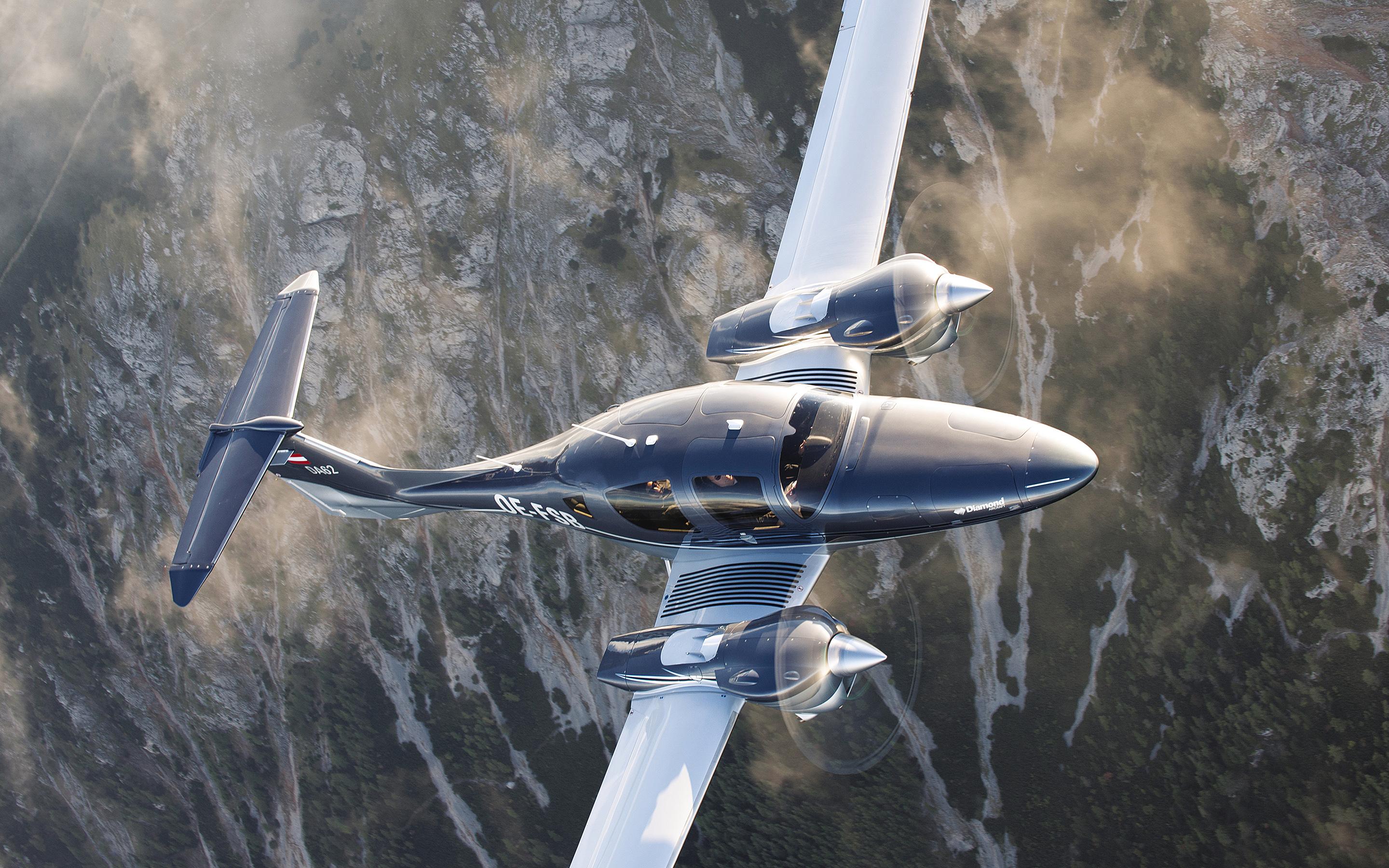 2880x1800 Download wallpaper Diamond DA 4k, civil aviation, flight, private jet, Diamond Aircraft for desktop with resolution 2880x1800. High Quality HD picture wallpaper