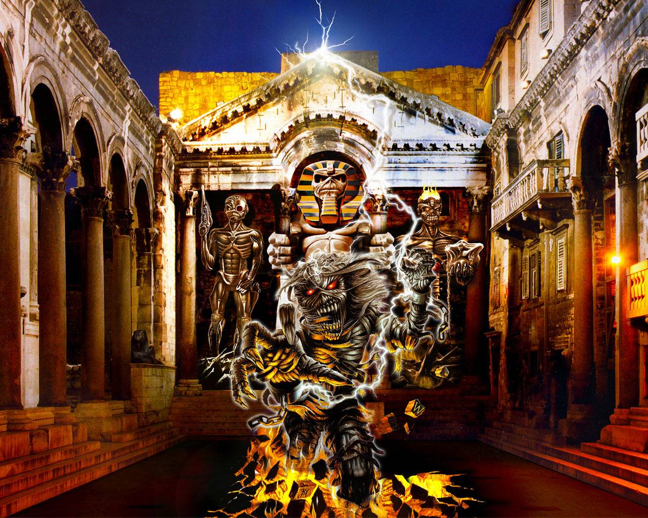 1280x1024 Powerslave Maiden Wallpaper