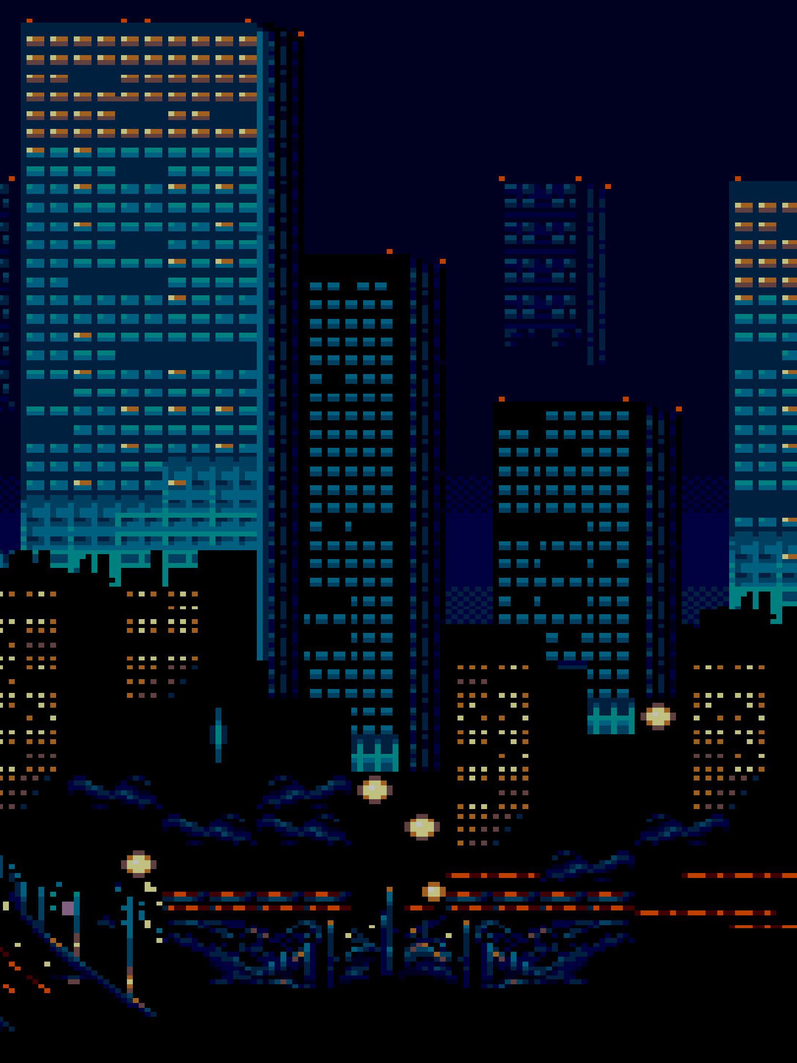 1620x2160 City Buildings Lights 8 Bit 1620x2160 Resolution Wallpaper, HD Artist 4K Wallpaper, Image, Photo and Background
