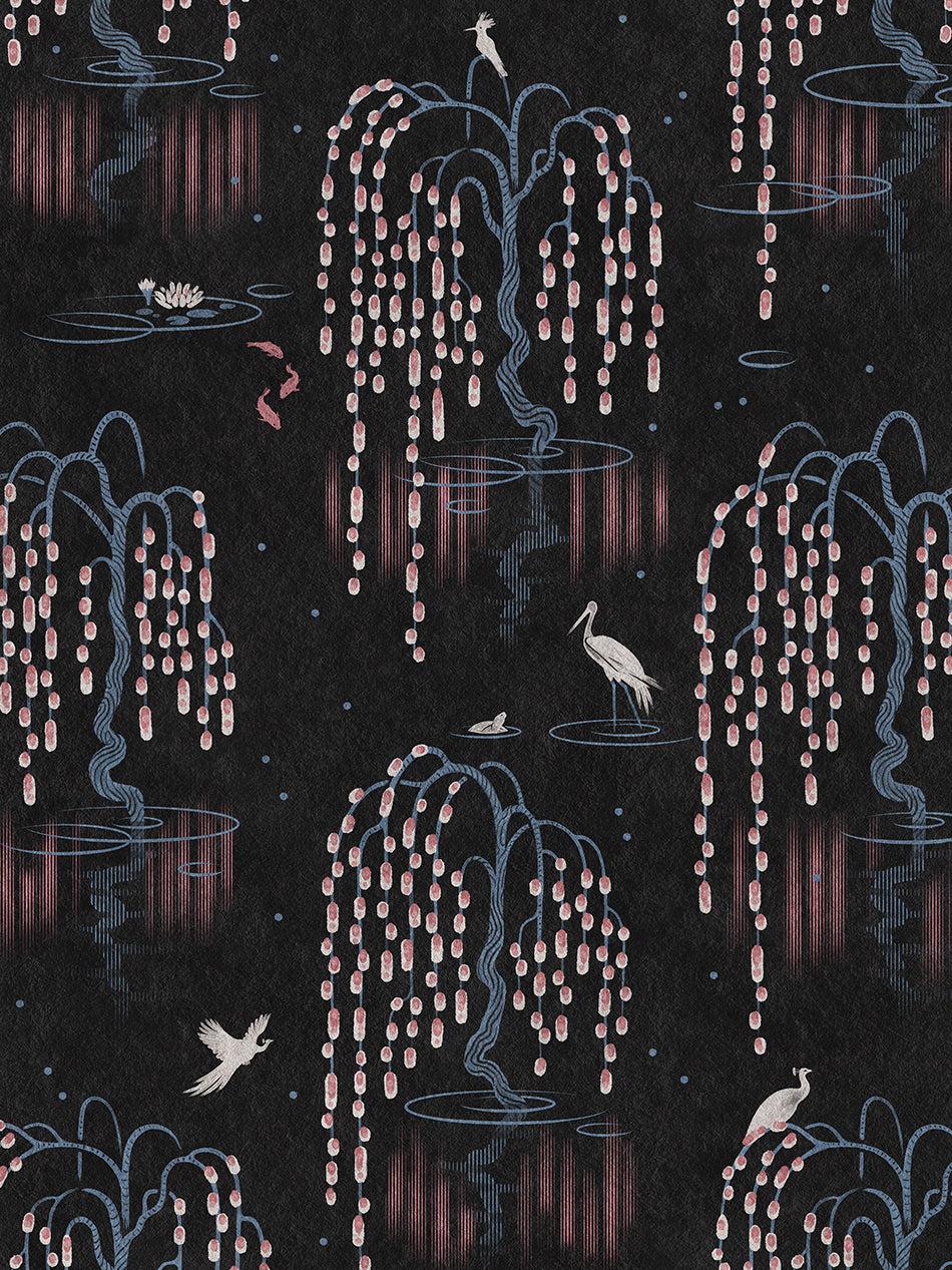 950x1267 Kyoto Blossom 'Black Cherry' Wallpaper
