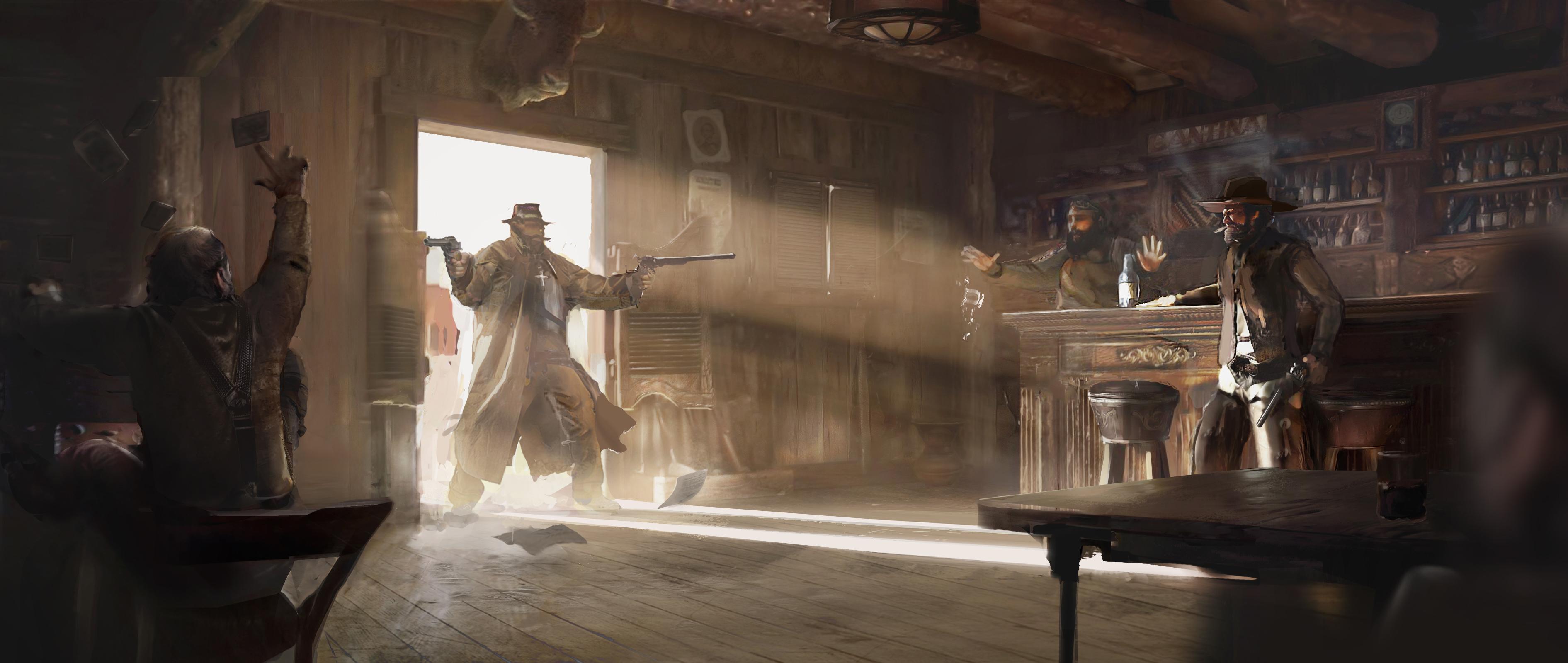 3782x1599 Far West HD Wallpaper and Background