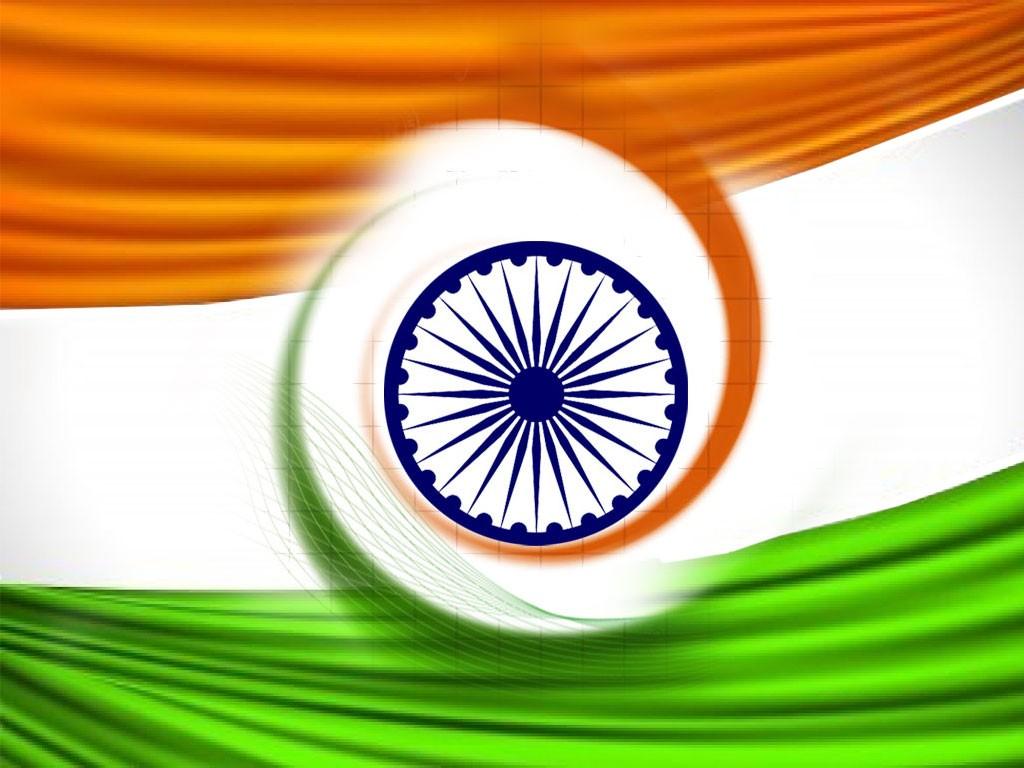 1024x768 indian national flag 3D