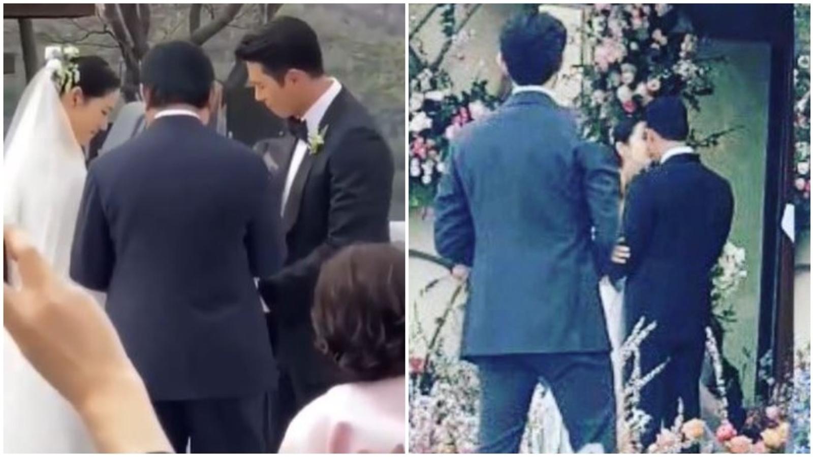 1600x900 Inside BinJin wedding: Dad walks bride down the aisle, couple shares kiss