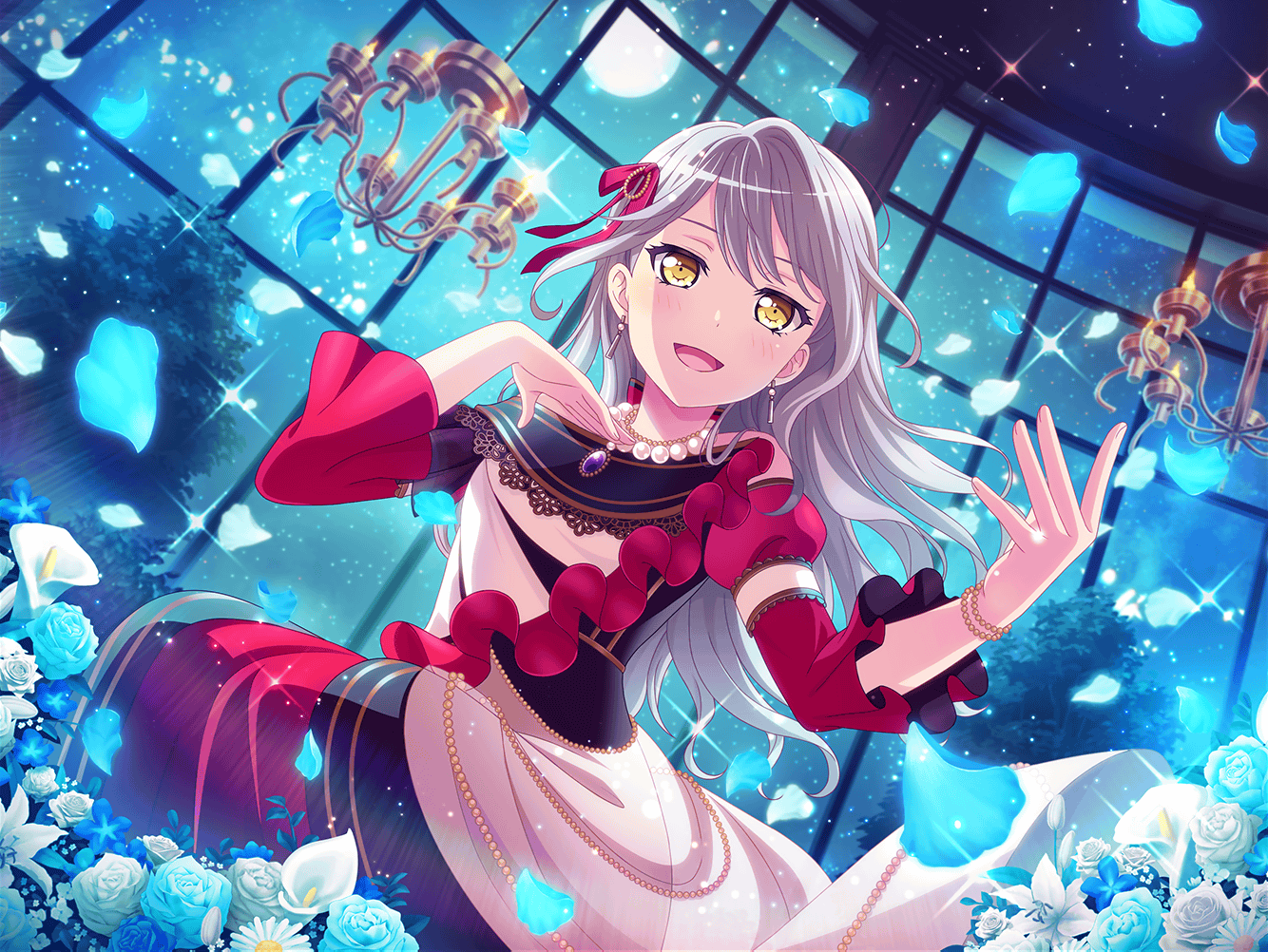1334x1002 Yukina Minato. Cards list. Girls Band Party. Bandori Party Dream! Girls Band Party