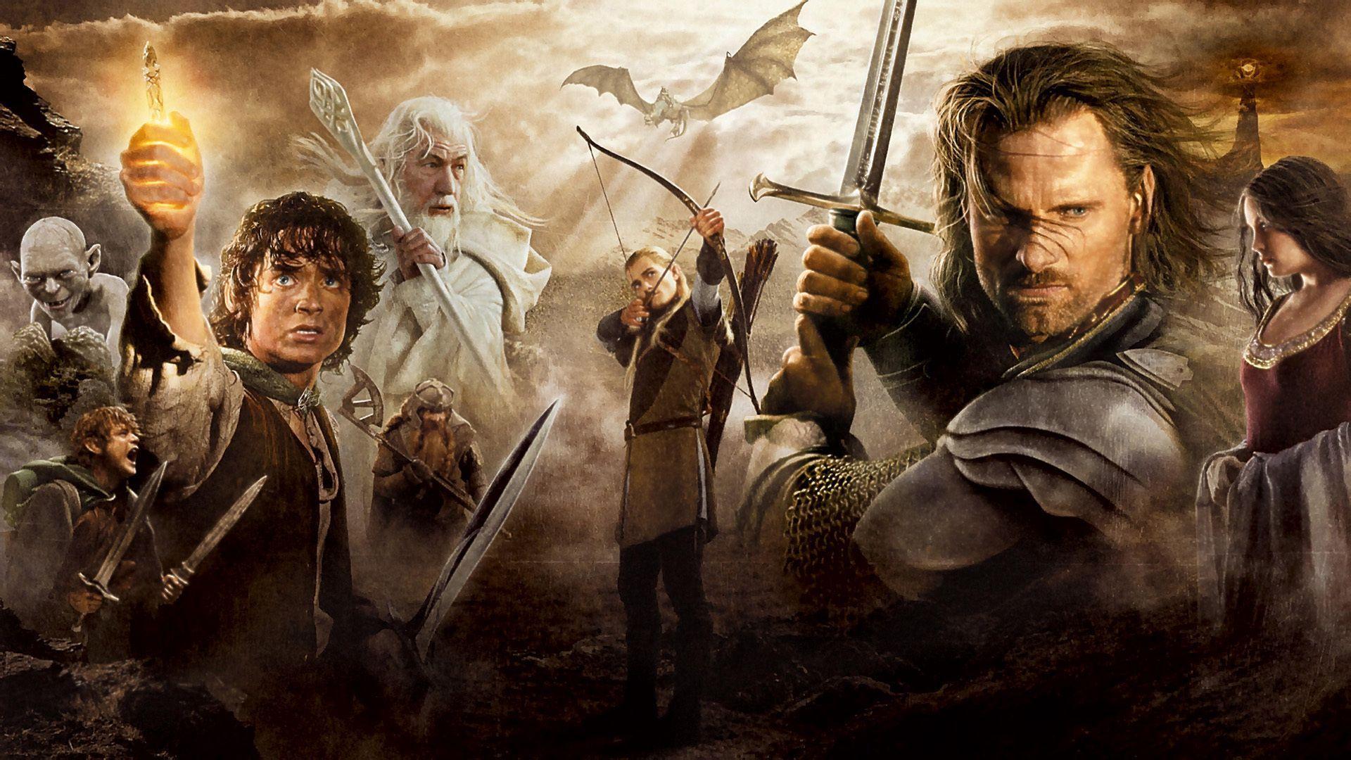 lord of the rings trilogy movie poster