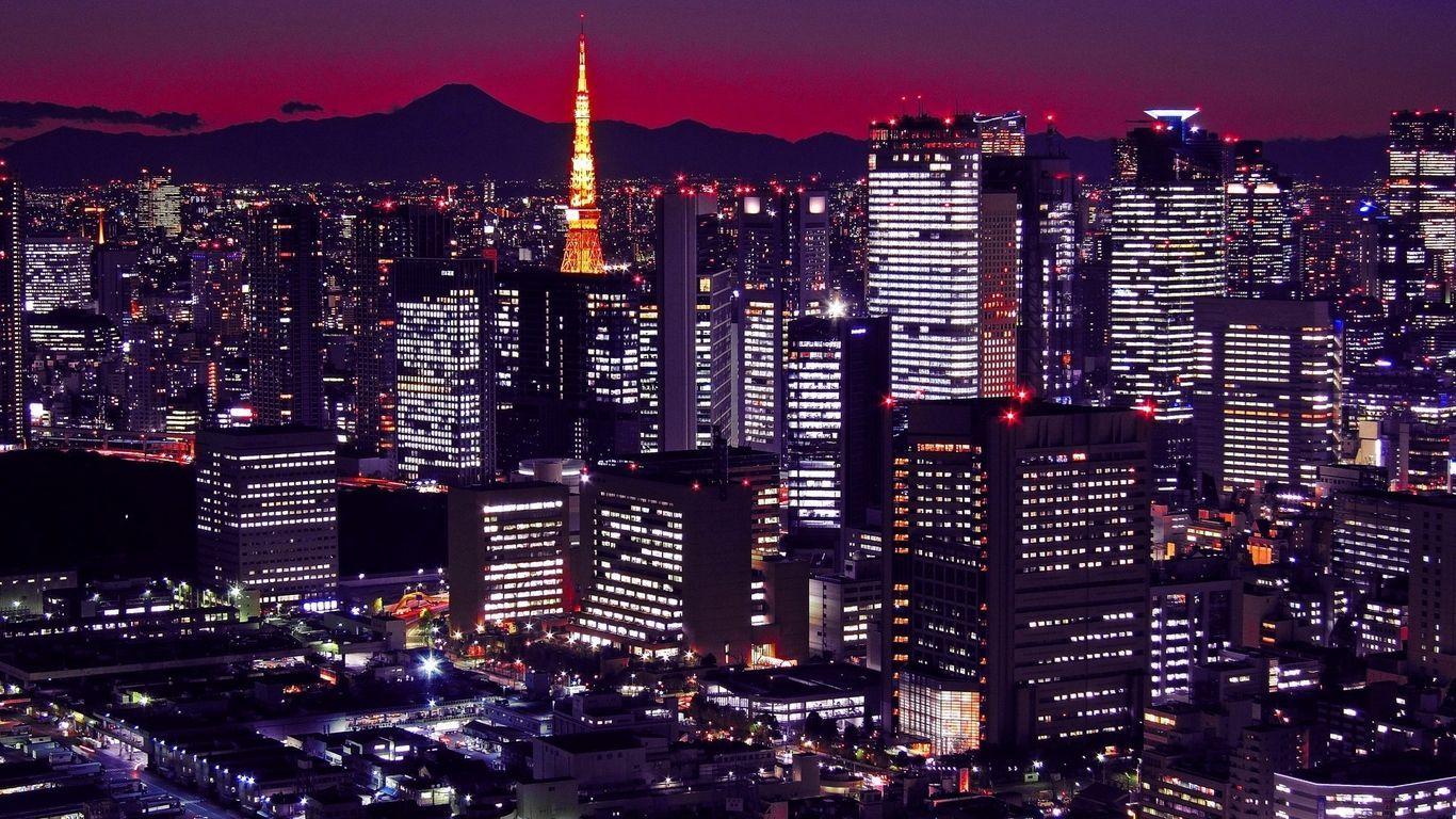 1366x768 City Laptop Wallpaper