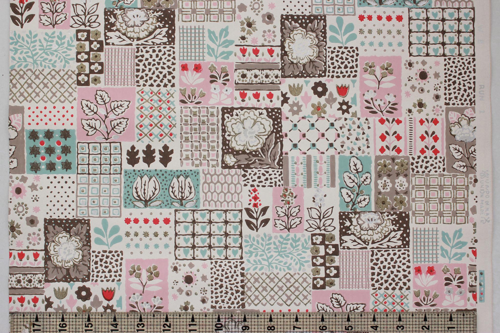 2048x1365 1950s Vintage Wallpaper Patchwork Quilt's Vintage Wallpaper