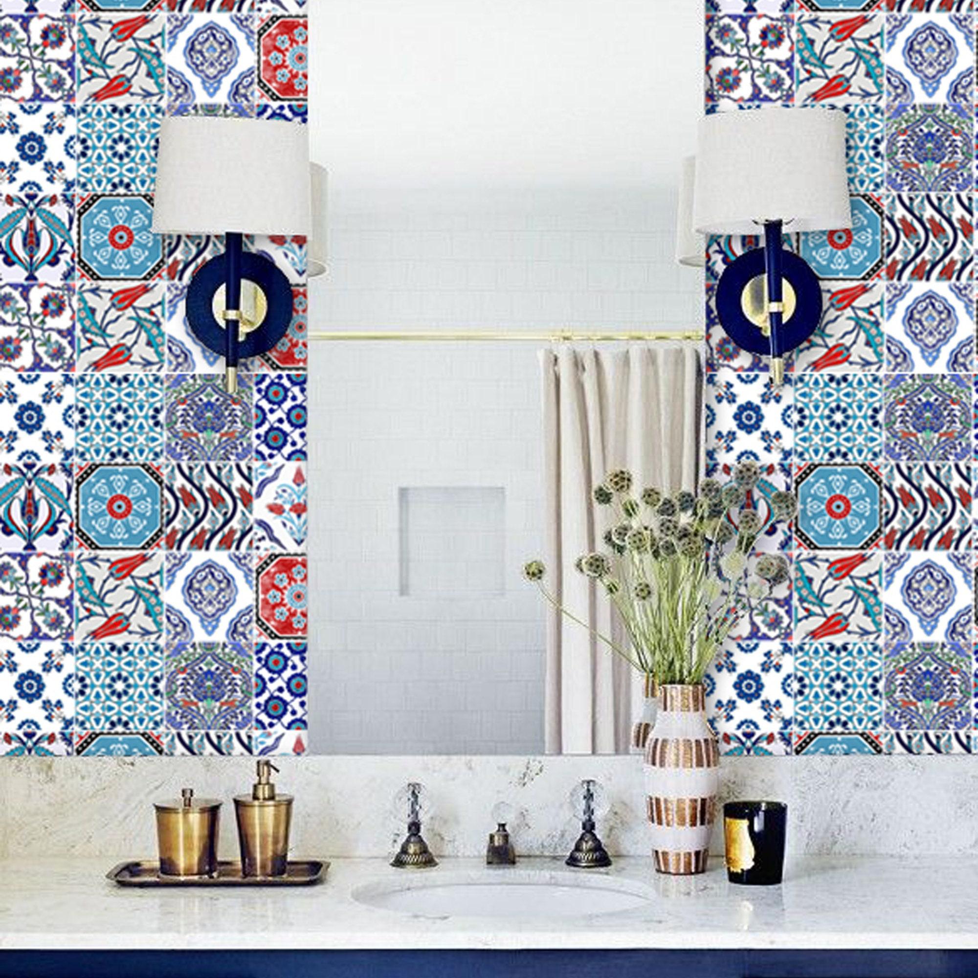 2000x2000 Turkish Patchwork Mix Wallpaper Removable Vinyl Wallpaper. Etsy Hong Kong