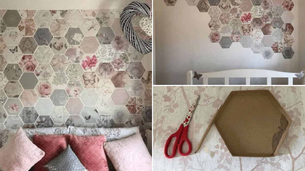 1200x675 Mum creates amazing feature wall using free wallpaper samples