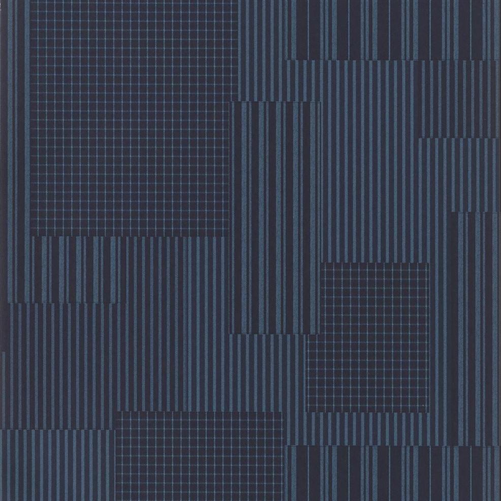 986x986 Rivington Patchwork Indigo Wallpaper