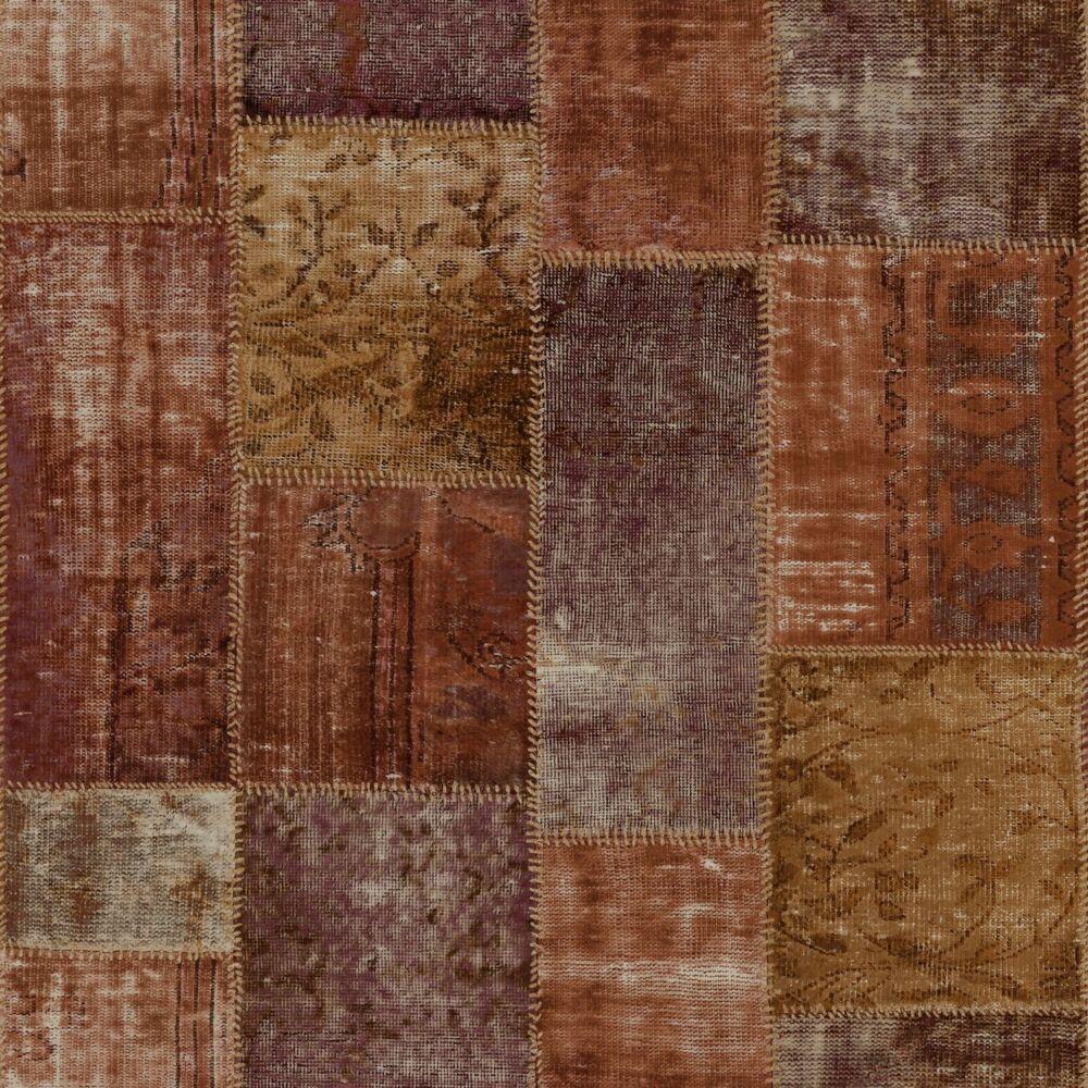 1000x1000 wallpaper patchwork kilim rust brown