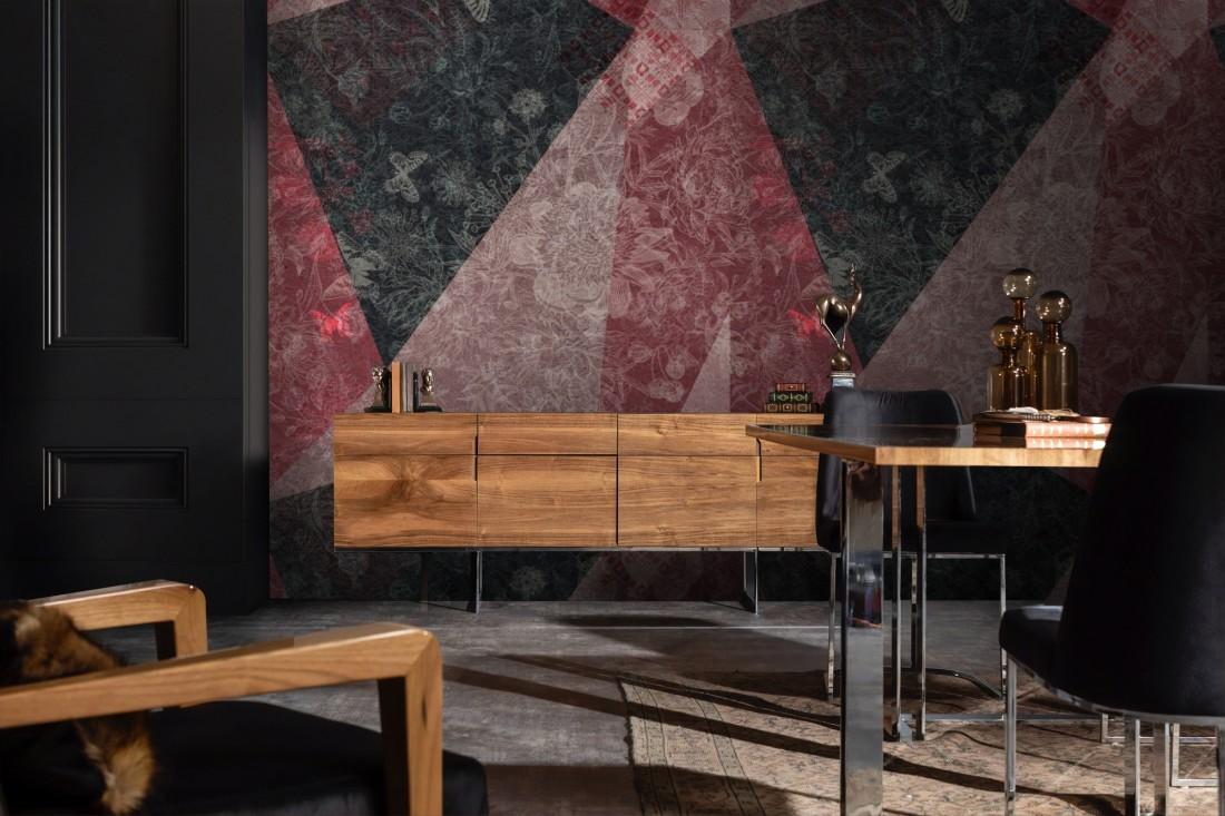 1100x733 Patchwork Patterned Wallpaper Mural • Wallmur®