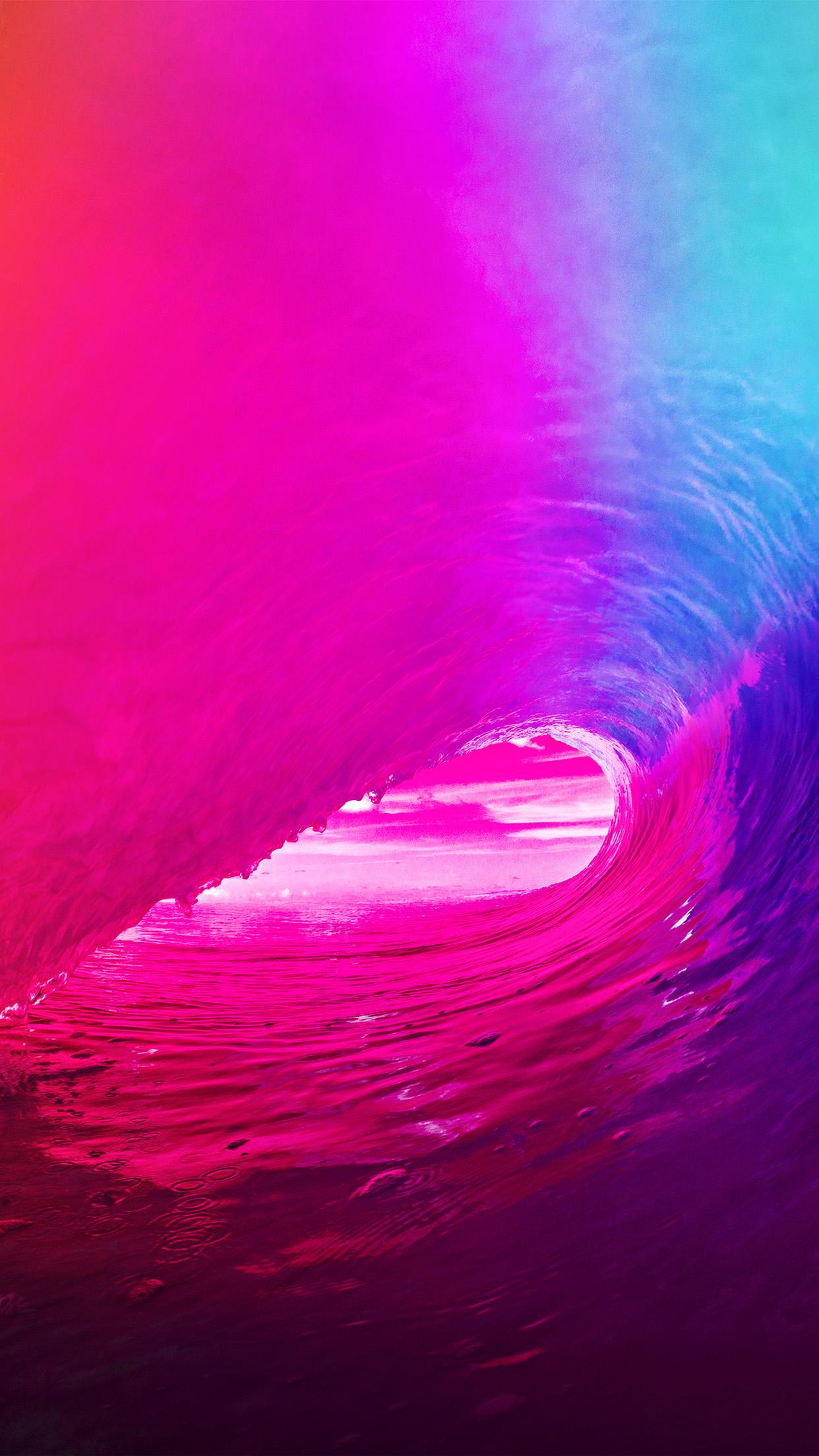 1242x2208 iPhone6papers.co. iPhone 6 wallpaper. ios9 apple wave rainbow sea ocean red