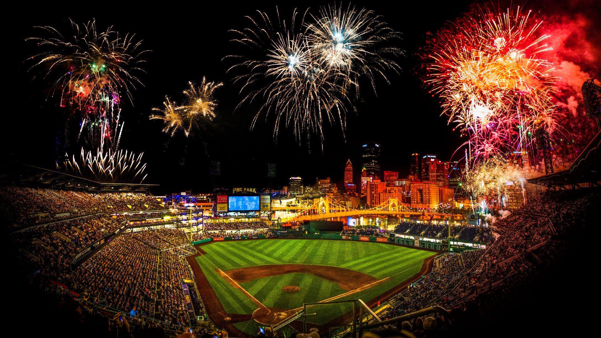 1920x1080 PNC baseball park HD Wallpaper. Photo & Image. Pnc park, Pnc, Fireworks wallpaper