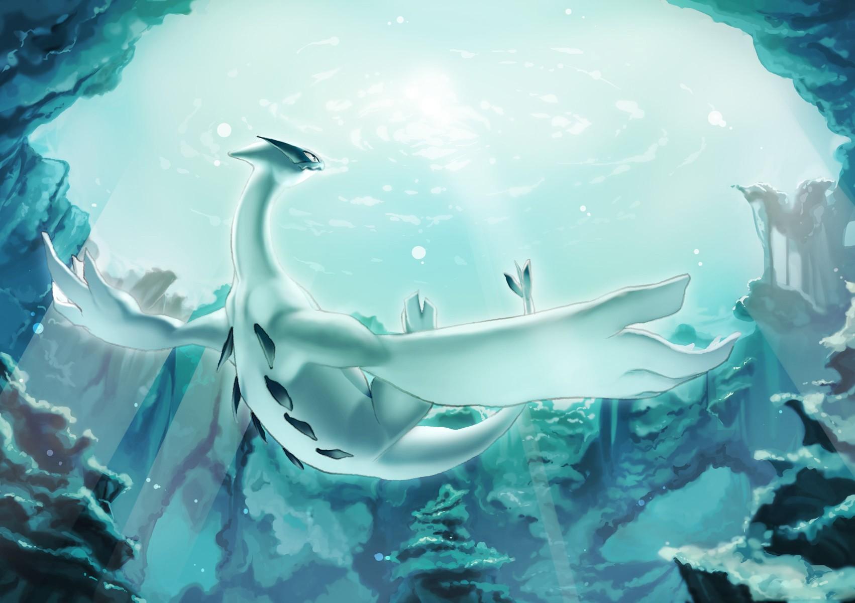 1702x1200 pokemon wallpaper HD download, water, illustration, cg artwork, glacial landform, glacier
