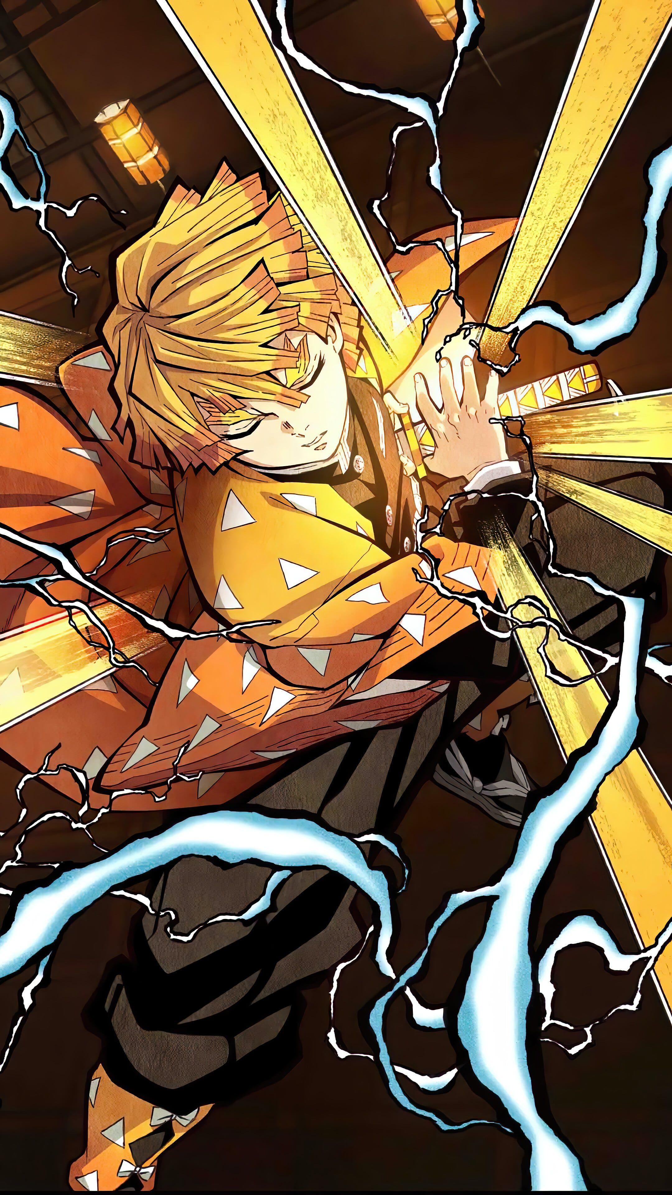 2160x3840 Zenitsu Phone Wallpaper