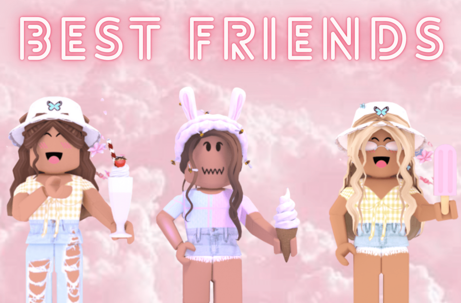 preppy roblox bffs pfp!! <3  Roblox, Roblox roblox, Roblox animation