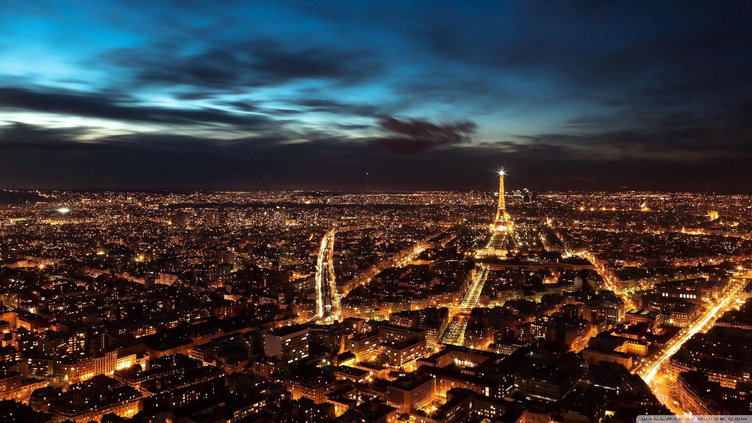 2560x1440 Paris City Lights ❤ 4K HD Desktop Wallpaper for 4K Ultra HD TV