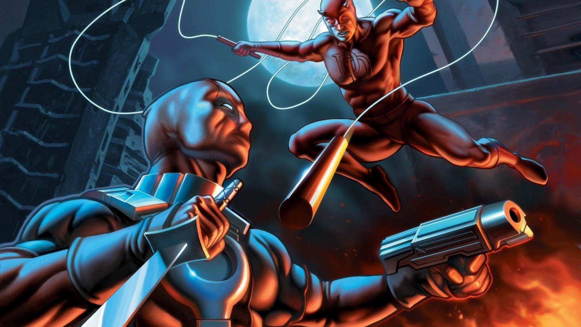 1920x1080 Deadpool Vs Daredevil HD wallpaper