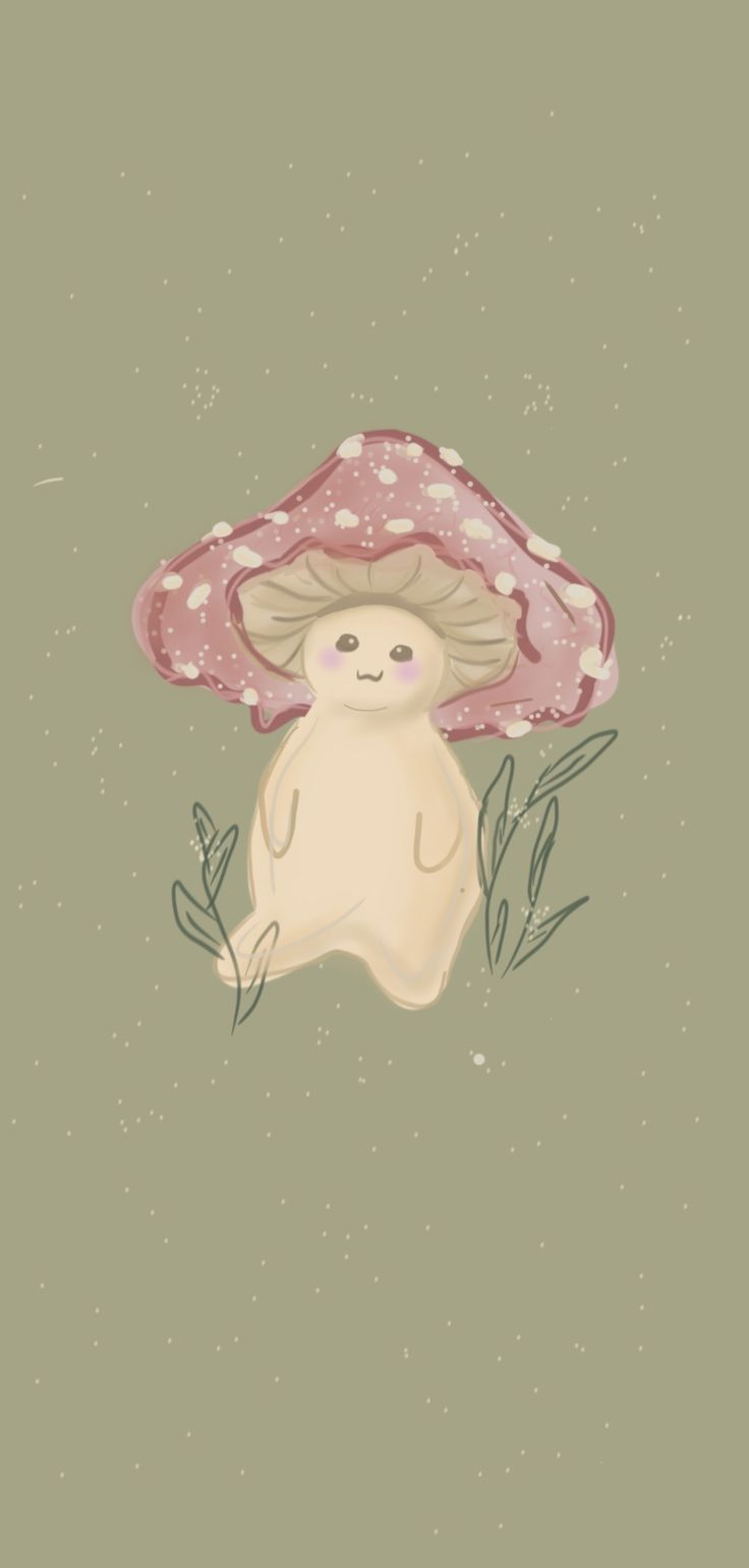 736x1540 pink mushroom guy, just chillin. Mushroom wallpaper, iPhone wallpaper green, Cottagecore. Fairy wallpaper, Cottagecore wallpaper, iPhone wallpaper green