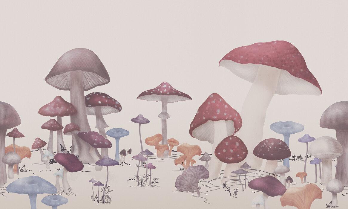 1165x699 Mushroom Haven Beige Red