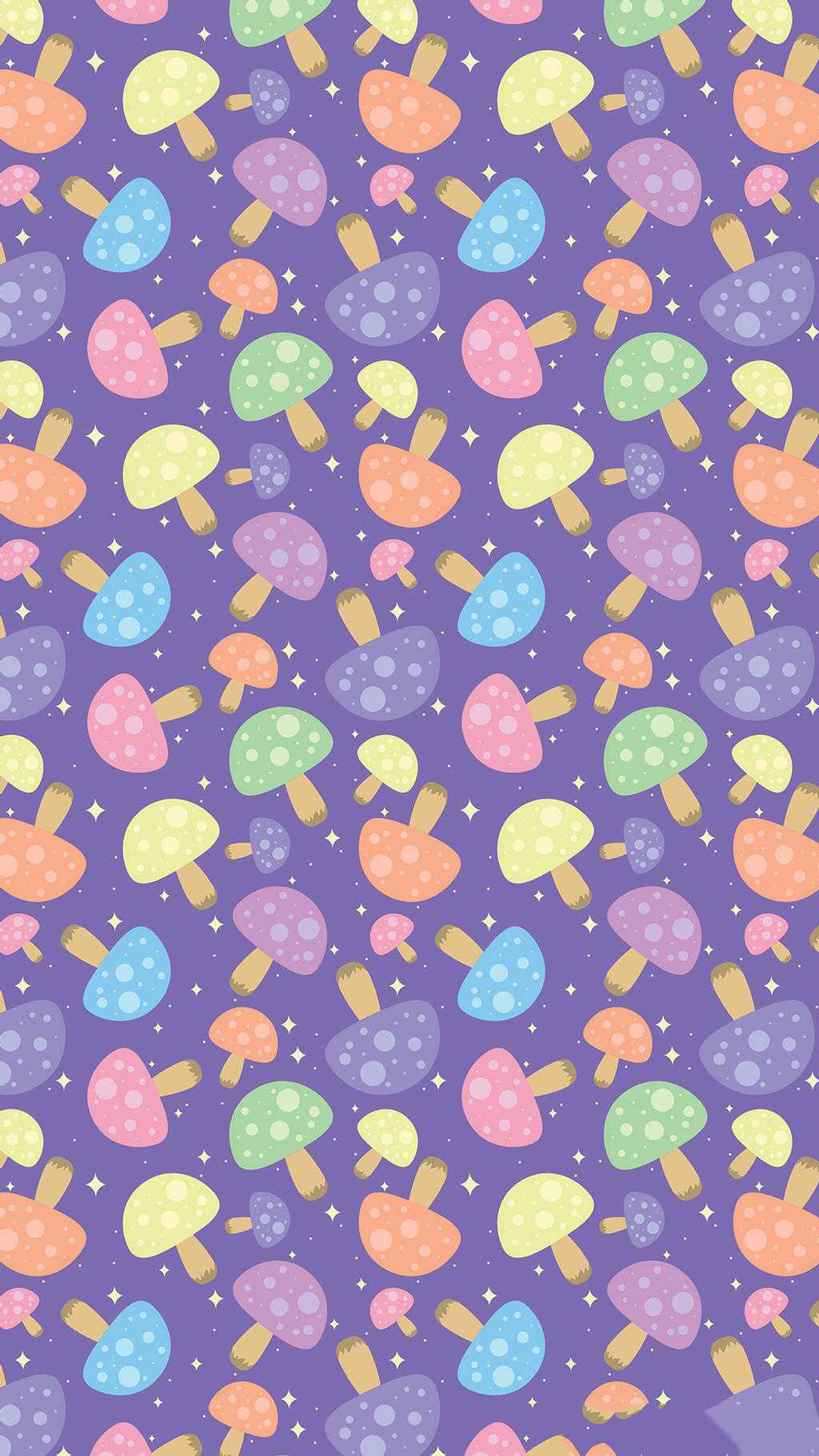 1024x1821 Colorful Mushroom Wallpaper Free HD Wallpaper