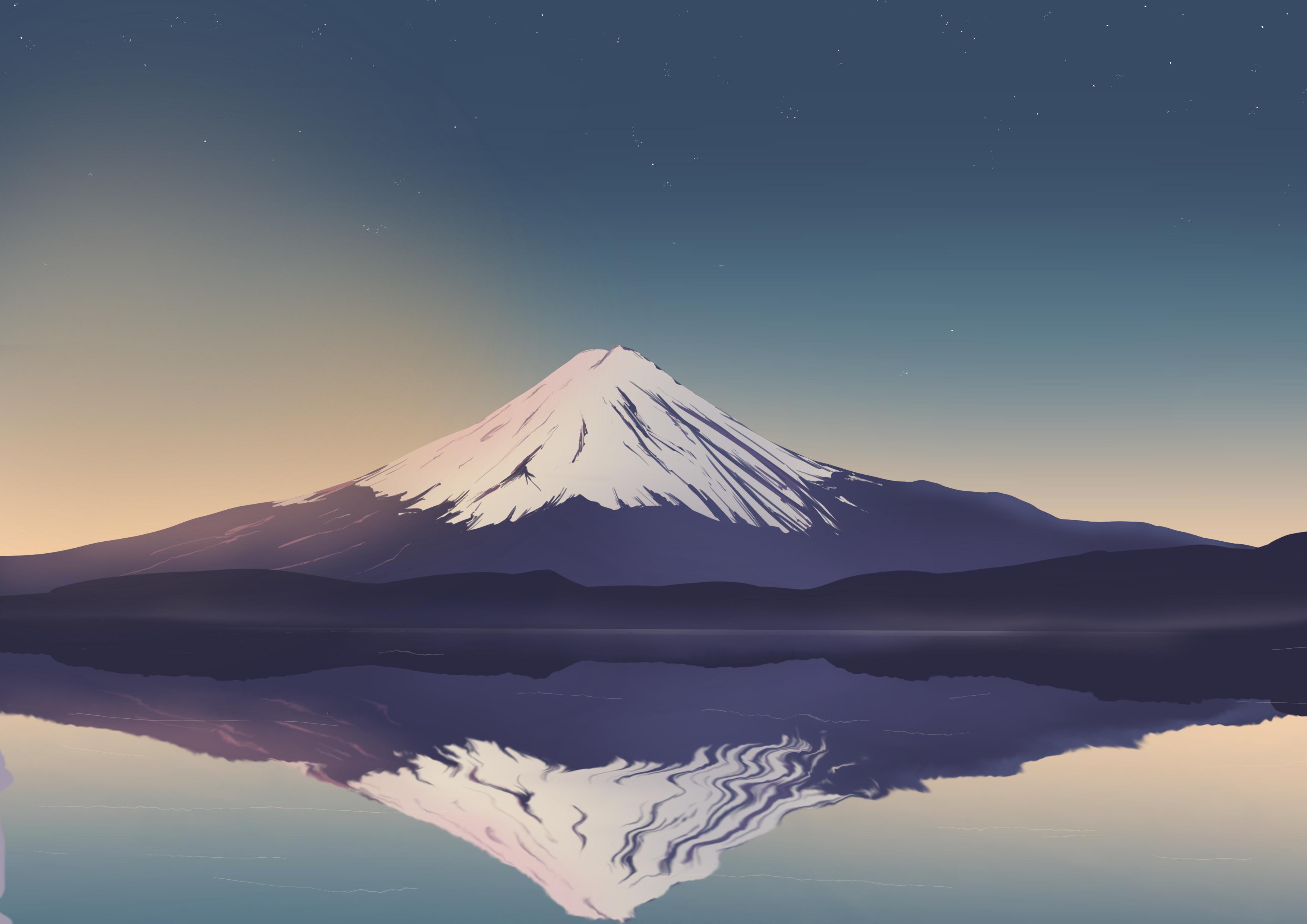 Mount Fuji Art Wallpapers - Top Free Mount Fuji Art Backgrounds ...