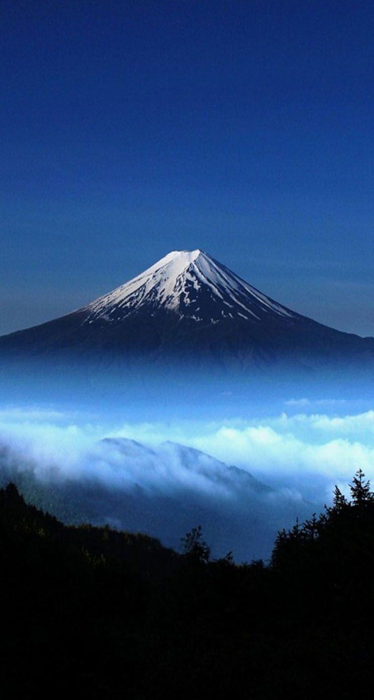 744x1392 Mount Fuji iPhone Wallpaper